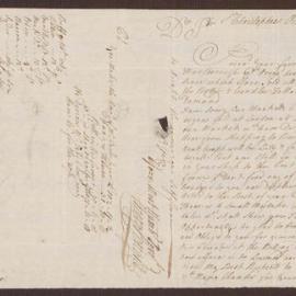 Letter to Richard Meyler, Bristol, from Henry Bright, St. Christopher's, West Indies