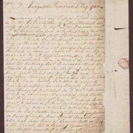 Letter to Richard Meyler, Bristol, from Henry Bright, Kingston, Jamaica