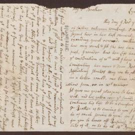 Letter to Richard Meyler, Bristol, from Sarah Cott (nee Meyler), Lynn