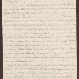 Letter to Richard Meyler Senior from Francis Bright, Kingston, Jamaica