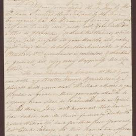 Letter to Richard Meyler Senior from Francis Bright, Kingston, Jamaica