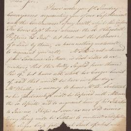 Letter to Richard Meyler Senior from Jeremiah Meyler, Kingston, Jamaica