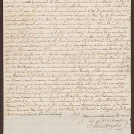 Letter to Richard Meyler Senior from Jeremiah Meyler, Savanna La Mar, Jamaica