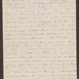 Letter to Lowbridge Bright from David Duncomb, Kingston, Jamaica