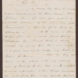 Letter to Lowbridge Bright from David Duncomb, Kingston, Jamaica