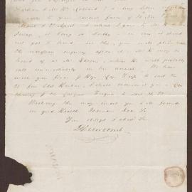 Letter to Lowbridge Bright from David Duncomb, Kingston, Jamaica