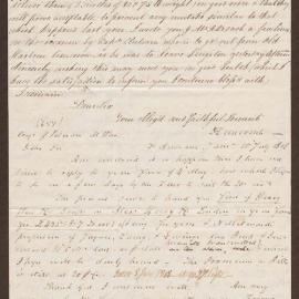 Letter to Lowbridge Bright, Bristol, from David Duncomb, St. Andrews, Jamaica