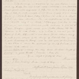 Letter to Lowbridge Bright, Bristol, from David Duncomb, Muff Castle, St. Andrews, Jamaica