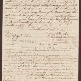 Two letters to James Corne Pownall, Jamaica from Richard Bright, Bristol