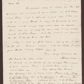 Letter to Lowbridge Bright, Bristol, from David Duncomb, Kingston, Jamaica
