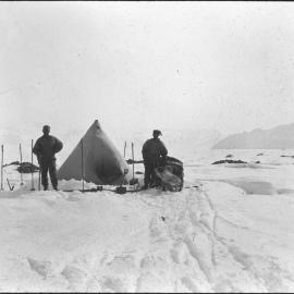 Levick's camp among crevasses