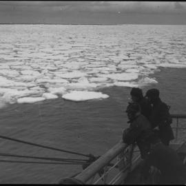Pancake floe after entering the pack