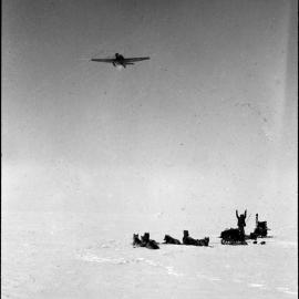 Junker aeroplane over relief party