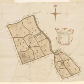A Plan of the Two Pens in the Parish of Saint Catherine belonging to Henry Bright of Great Britian Esqr. Now leased to Mrs. Elizabeth Thomas. Surveyed 13 May 1766 by William Farquhars'
