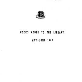 Books  added to the Library May-June