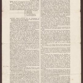 Board of Immigration notice promoting immigration to Tasmania