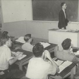 Classroom at Mildura branch, University of Melbourne, 1947-1949.
