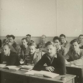 Classroom at Mildura branch, University of Melbourne, 1947-1949.