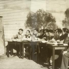 Outdoor classroom at Mildura branch, University of Melbourne, 1947-1949.