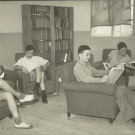 Student common-room at Mildura branch, University of Melbourne, 1947-1949.