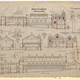 New City Baths Melbourne Drawing no. 6
