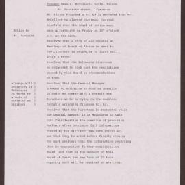 1st Meeting of the Broken Hill Propriety Company's Board of Advice held at the mine on the 25th July 1885