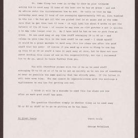 Letter to Jamieson from George McCulloch