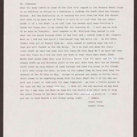 Letter to Mr Jamieson from Samuel Sleep