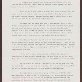 Letter to William Jamieson from J.H. Fawcett