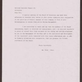 Letter to William Jamieson Esqre. From William Knox, Secretary