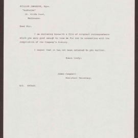 Letter to William Jamieson, Esqre. from James Campbell