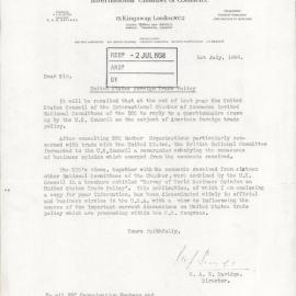 British National Committee of the International Chamber of Commerce, 1958