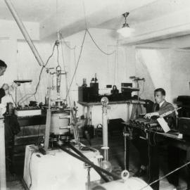 E.O. Hercus, J.L. Lovell, and T.H. Laby, University of Melbourne.