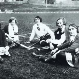 Melbourne University Intervarsity Hockey Team, Hobart, August 1929.
