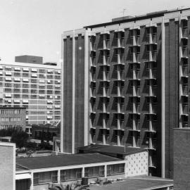 View of the Royal Women's Hospital and part of the University of Melbourne from Chemistry Building roof.