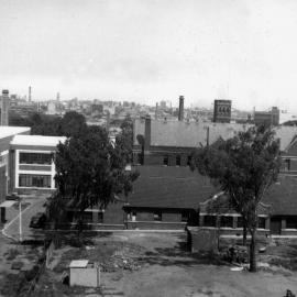 View of part of University of Melbourne site from Chemistry Building roof.