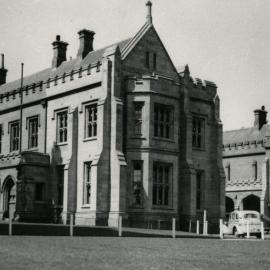 End of the Quadrangle, University of Melbourne, 1952.