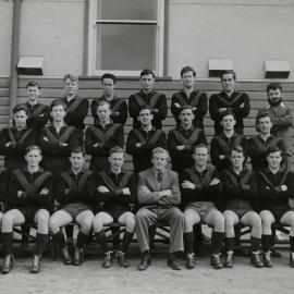 Melbourne University 2nd XVIII Football Team, Mildura Branch, 1948.