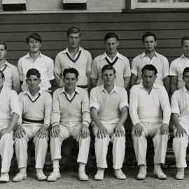 Melbourne University 1st  XI Cricket Team, Mildura Branch, 1949.