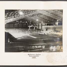 Melbourne Stadium nearing completion