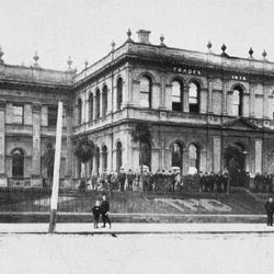 Delegates in front of Victorian Trades Hall.