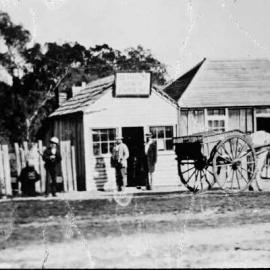 An early street scene, including a National Bank of Australasia building.