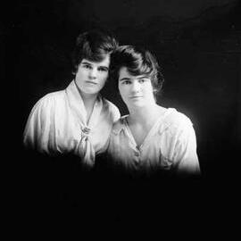 Portrait of two young women  - possible family name Moroney.