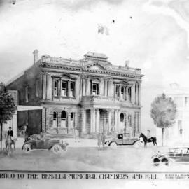 Benalla Municipal Chambers and Hall portico.