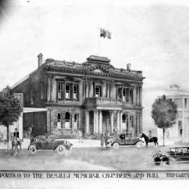 Benalla Municipal Chambers and Hall portico.