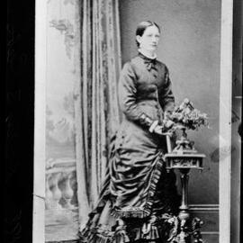 Studio portrait of an unidentified woman.