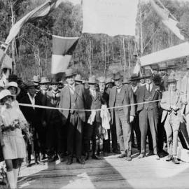A bridge opening ceremony near Benalla.