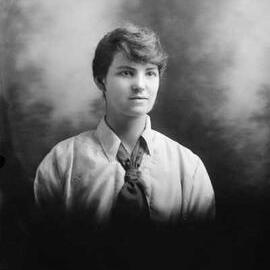 Studio portrait of  Mrs. Hurley.