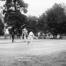 A tennis tournament at Benalla in 1922.