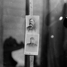 Two carte de visit portraits of a man and a woman.